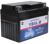 Ultramax Ttx4L-Bs (Replaces Yuasa Ytx4L-Bs), 12V 3Ah Motorcycle Batteries.