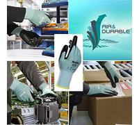 Ultrane 510 Polymer Work Gloves, Mechanical Protection, Automotive, Mechanics, Warehouse, Maintenance, Assembly, Factory, Green, Size 7 Small (1 Pair) Safety Gloves 7 (Small)