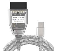 ULTRAOBD DCAN Cable with FTDI FT232RQ Chip, Black PCB, with switch for E90, E60, E46, E36 Series Cars - High-Speed, Safe, and Reliable with EDIABAS Compatibility (No Software or USB Link Included)