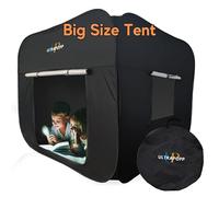 Ultrapopp Pop up Sensory Tent for Kids, Extra Big 47x47in Black Out Calming Hideout Den, Calm Down Black Tent for Autism Kids ADHD SPD, Autistic Sensory Room Play Tents with Door & Window