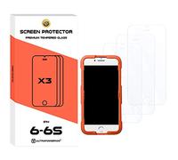 ultrapower100 Shatterproof Screen Protector Compatible for iPhone 6/6S Premium Tempered Glass Film 3 Pack Anti-Shatter