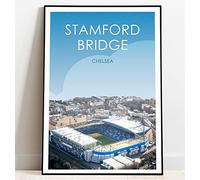 Ultras FC Chelsea Stamford Bridge Retro Art Print (A5 Giclee Print - Portrait)