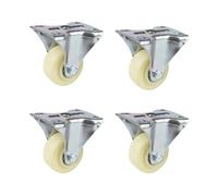 UltraSilent Durable Polyurethane Swivel Casters 1.5/2/3/4/5 Inch HeavyDuty Wheels with Brakes Set of 4 for Smooth Mobility and Stability