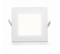 Ultraslim LED Recessed Square Panel Cool White 1960LM 25W Dimmable (W) Ø 250mm