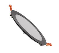 UltraSlim Round 12W Cool White LED Downlight Cutout 155mm- Black