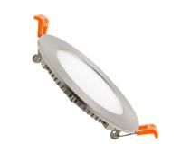 UltraSlim Round 6W Daylight 6000K LED Downlight Cutout 110mm - Silver