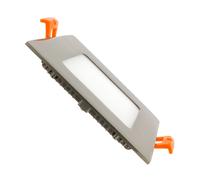UltraSlim Square 6W Cool White LED Downlight Cutout 105x105mm - Silver