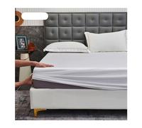 UltraSoft Hotel Luxury Fitted Sheet Twin XL Queen King Size 400 Thread Count 100% Long Staple Cotton 17" Deep Pocket Bed Sheet White (200x220+45cm)