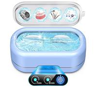 Ultrasonic AI Jewelry Cleaner,50KHz Professional Ultrasonic Cleaner Machine with 304 Stainless Steel for Jewelry, Dentures, Eyeglasses, Rings,Coin, Watch Strap, Hygiene Items,Tools