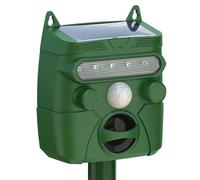 Ultrasonic Animal Repeller with Motion Detection & LED Flash - Effective Deterrent for Foxes, Cats, Squirrels, and Dogs in Outdoor Spaces