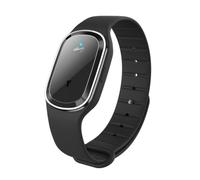 Ultrasonic Anti-Mosquito Bracelet Waterproof Silicone Repell Wristband (Black)