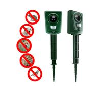 Ultrasonic Battery Cat Dog Repeller Fox Pest Scarer Deterrent PIR Sensor