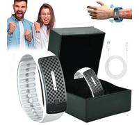 Ultrasonic Body Shape Wristband Pro, 2025 New Weight Loss Bracelet, Detox Wristband, Ultrasonic Fat Blasting Wristband, Ultra-Tech Body Shape Wristband for Men and Women (White)
