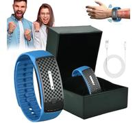 Ultrasonic Body Shape Wristband Pro, 2025 New Weight Loss Bracelet, Detox Wristband, Ultrasonic Fat Blasting Wristband, Ultra-Tech Body Shape Wristband for Men and Women (Blue)