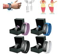 Ultrasonic Body Shape Wristband, Ultrasonic Fat Blasting and Detoxing Wristband, Ultrasonic Ultra-Tech Body Shape Wristband for Improve Body Contours (4pcs)