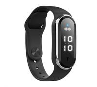 Ultrasonic Buzz Defense Bracelet, Mosquito Repellent Bracelet (Black)