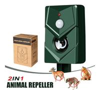 Ultrasonic Cat Dog Fox Pest Motion Sensor Repeller Scarer Deterrent Repellent