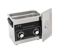 Ultrasonic Cleaner 2-30L Ultrasonic Jewellry Cleaner with Heating and Digital Control 40KHz Stainless Steel Design Ultrasonic Cleaning Machine with Dual Baskets and Built-in Faucet (2.7L Knob)