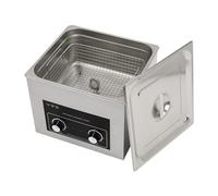 Ultrasonic Cleaner 2-30L Ultrasonic Jewellry Cleaner with Heating and Digital Control 40KHz Stainless Steel Design Ultrasonic Cleaning Machine with Dual Baskets and Built-in Faucet (15L)