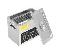 Ultrasonic Cleaner 2-30L Ultrasonic Jewellry Cleaner with Heating and Digital Control 40KHz Stainless Steel Design Ultrasonic Cleaning Machine with Dual Baskets and Built-in Faucet (3L)