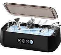 Ultrasonic Cleaner, 49000Hz Jewellery Cleaner, 650ML Clean Pod with LED Display One-Touch Operation and 3 Time Modes, for Jewelry Necklace Ring Glasses Watch Coins Denture, Black