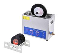 Ultrasonic Cleaner 6L Ultrasonic Vinyl Record Cleaner, 180W Heated Vinyl Record Cleaning System with Drying Rack Auto-rotating Double-sided LP Cleaning for 7inch/12inch Record