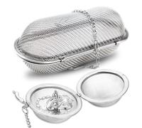 Ultrasonic Cleaner Basket, 2Pcs Stainless Steel Basket for Ultrasonic Jewelry Cleaner, Jewelry Steam Cleaner Basket Small Parts Washing Basket for Jewelry, Watch Parts