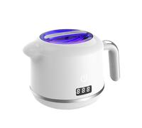 Ultrasonic Cleaner, Compact for Retainers, Aligners, Jewelry, Glasses, 42kHz Powerful Ultrasound, 2 Cleaning Modes (3/5 Mins), Quiet Operation, Spout & Handle Design(White)