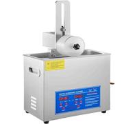 Ultrasonic Cleaner for Vinyl Records, Jewelry, Watches, and Eyeglasses, 180W Power with Digital Timer, Heater, and Adjustable Temperature, 6L Capacity, 304 Stainless Steel Tank