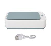 Ultrasonic Cleaner Jewellery Sonic Cleaner, Vibration Remove Dirts Eyeglasses Mouth Guard Cleaner, for Jewelry, Ring, Silver, Retainer, Eyeglass, Watches, Coins (White)