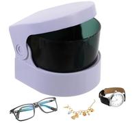 Ultrasonic Cleaner, Jewelry Bath Earring Necklace Cleaning Machine(White)