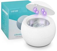 Ultrasonic Cleaner Retainer,Professional UV Cleaner Machine for Dentures, Aligner, Retainer, Mouthguards,Jewelry, Ultrasonic Cleaner Machine for All Dental Appliances