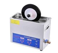 Ultrasonic Cleaner with Digital Timer and Heater, Adjustable Temperature, 304 Stainless Steel Tank, Ideal for Vinyl Records, Jewelry, Watches, Glasses, Dentures