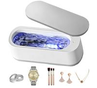 Ultrasonic Cleaning Device, 250 ml Ultrasonic Cleaner Glasses Ten Thousand Vibrations per Minute, Jewellery Cleaner Ultrasonic Cleaning Device, Ultrasonic Cleaner for Glasses, Jewellery, Watches, Coin
