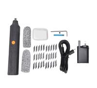 Ultrasonic Cutter Handheld Tool, 40kHz Adjustable Speed Precision Cutting and Deburring for 3D Printing Craft Plastic Wood Resin ABS Alloy Steel 30 Blades UK Plug