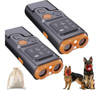 Ultrasonic Dog Bark Control Device with Flashing Light Set, 2026 New Ultrasonic Dog Barking Device, Portable Handheld Deterrent, Anti Bark Trainer Stopper For Small Medium Large Dogs (2PCS)