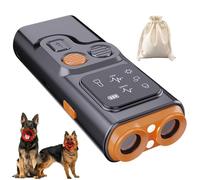 Ultrasonic Dog Bark Control Device with Flashing Light Set, 2026 New Ultrasonic Dog Barking Device, Portable Handheld Deterrent, Anti Bark Trainer Stopper For Small Medium Large Dogs (1PC)