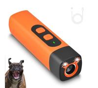 Ultrasonic Dog Bark Deterrent Device, Mini Ultrasonic Dog Repeller, Dogs Barking Deterrent Devices, 2-in-1 Handheld Anti-Bark Device with LED Light, Waterproof Indoor Outdoor