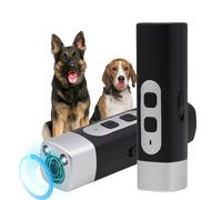 Ultrasonic Dog Repeller, Dog Bark Deterrent Devices Rechargeable Anti-Barking Device, Stop Bad Behavior Without Yelling or Swatting, For Small, Medium & Large Dogs (Black)