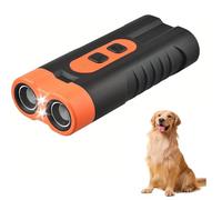 Ultrasonic Dog Repeller, Handheld Deterrent Device with 8-Meter Range, Orange and Black, Long Battery Life, for Protection Against Stray Dogs (B)