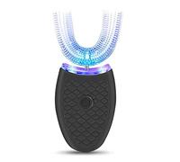 Ultrasonic Electric Toothbrush, Automatic 360° Teeth Cleaning Portable U Shaped Whitening Toothbrush Hands Free USB Rechargeable IPX7 Waterproof for Adults