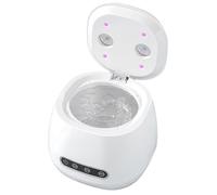 Ultrasonic Fixing Cleaner - Aligner Cleaning Device at 52 kHz | Portable UV Sterilizer | Protective Dentures, Mouth Guards, Jewellery, Watches, Compact Design Suitable For The Street