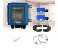 Ultrasonic Flow Meter DN15-6000mm, Wall-Mount Digital Flowmeter with TM-1 & TS-2 Sensors, IP67 Protection, LCD Display for Water, Oil, Sewage, and Alcohol Flow Measurement(SD No,DN50-700)