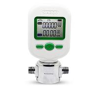 Ultrasonic Flow Meter, MF5706 10L/min 25L/min Mass Air Oxygen Flow Sensor Meter Electronic Digital Gas Rotatable Exchangeable Mechanical Adaptors(0-25L)