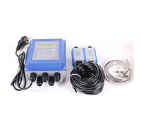 Ultrasonic Flow Meter, Portable Non-Invasive Liquid Sensor for Water and Oil, Battery Powered, Temperature Range 30-90°C, Suitable for DN15-DN6000mm Pipes