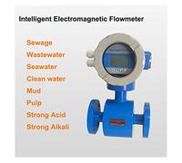 Ultrasonic Flow Meter, Water Flow Meter RS485 4-20mA Digital Liquid Electromagnetic Flowmeter for Sewage Wastewater Seawater Mud(DN20)