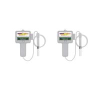 Ultrasonic Flowmeter, 2 In 1 Chlorine Tester PH & CL2 Meter Swimming Pool Spa Chlorine Monitor Tester Aquarium Hot Spring Water Quality Detector,water flow meter(2pcs)