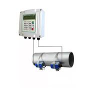 Ultrasonic Flowmeter External Clamp-on Handheld Split Portable Wall-mounted Liquid Hydrothermal Meter(S (DN15-100))