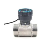 Ultrasonic Flowmeter, RS485 Digital Display, Stainless Steel LCD Electronic Water Flow Sensor