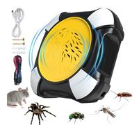 Ultrasonic Fly Poacher Outdoor | Indoor Gnome Control | Full Coverage Dust Repeller Rechargeable Mouse Repeller for Restaurant Subement Kitchen RV Attic Hotel Living Room